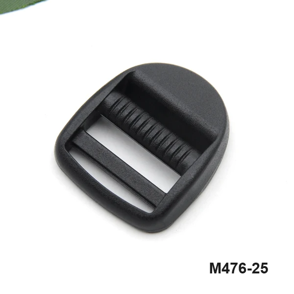 Wholesale Free shipping 60pcs/lot black plastic adjustable buckles Tri Glide slider buckles for