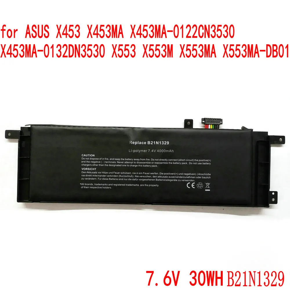 

NEW B21N1329 Laptop Battery For ASUS D553M F453 F453MA F553M P553 P553MA X453 X453MA X553 X553M X553B X553MA X403M X503M