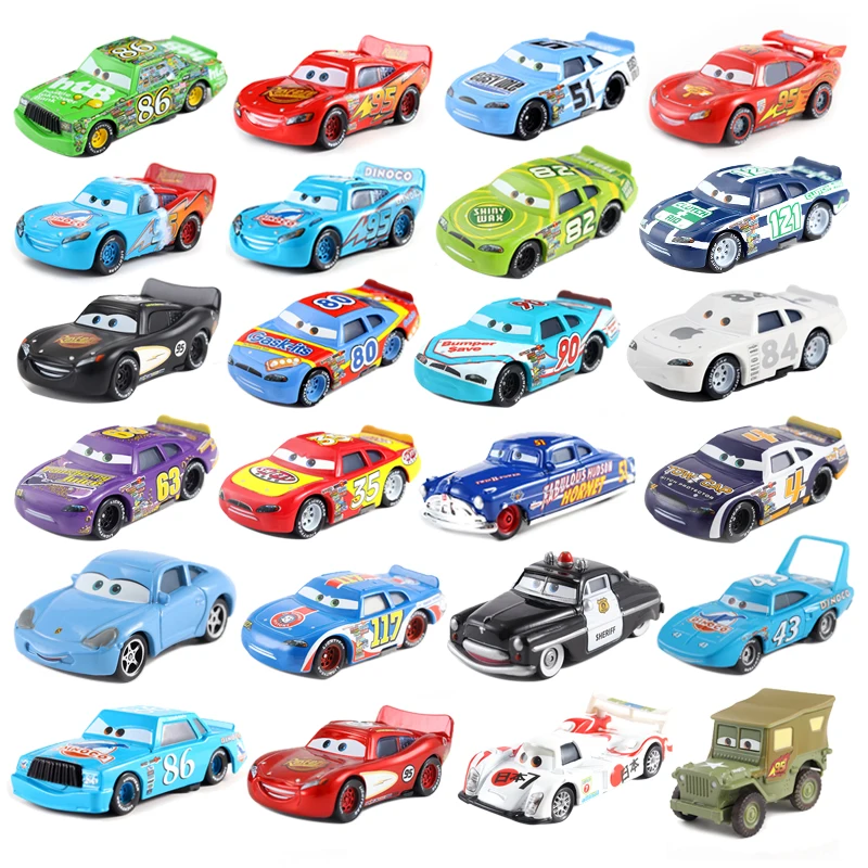 Disney Pixar машина 3 машинный гараж из 2 McQueen Mater семьи нет. 51 гоночный 1:55 литого металла