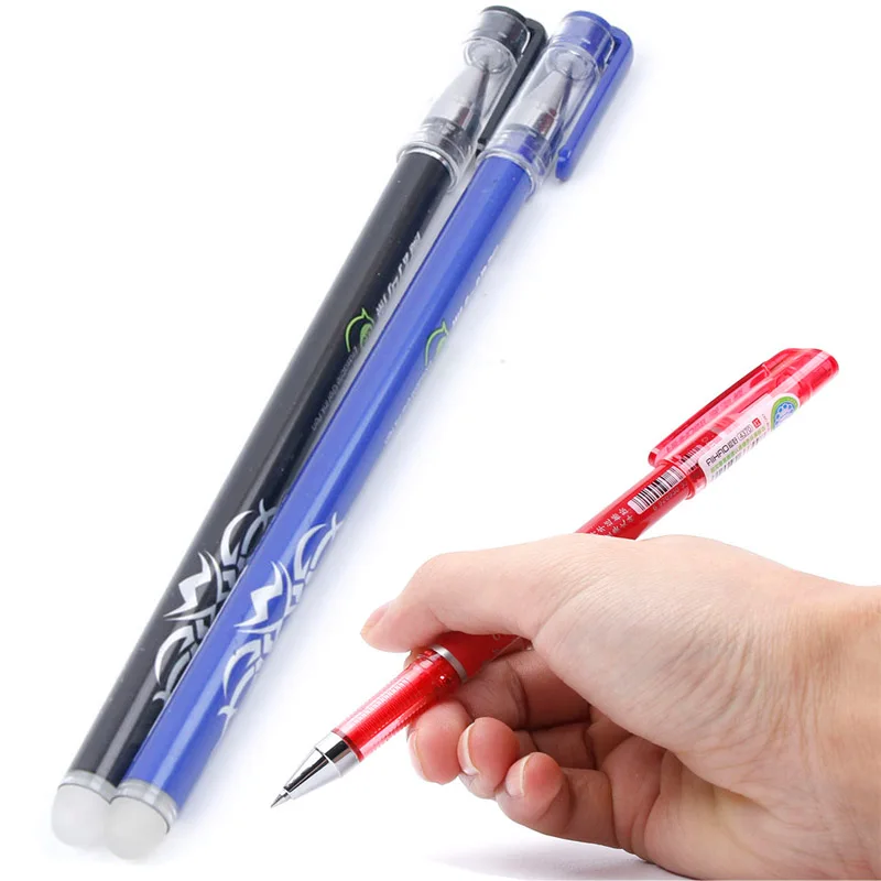 

1 Pcs Brand Erasable Gel Pen Blue/Black/Red Ink Magical Writing Neutral Pen School Supplies Stationery Office Pen Free Shipping