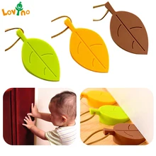 Butoir de porte en caoutchouc Silicone tendance | Mignon feuille d'automne, décoration de maison, Protection des doigts, semelle de sécurité enfants bébé, portes de portes