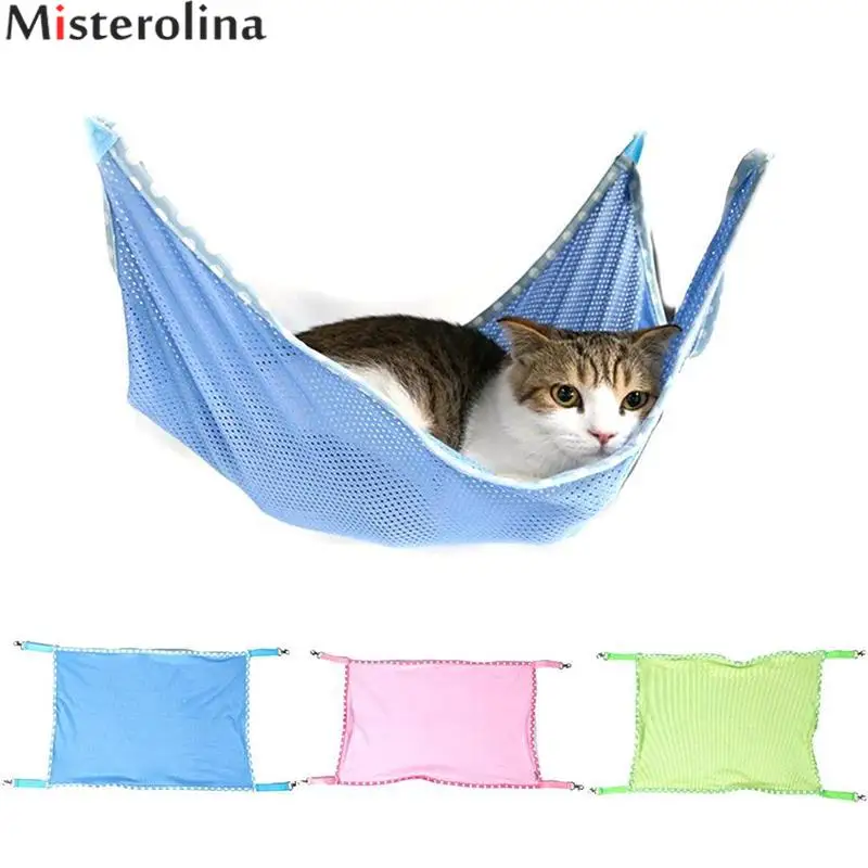 

Cat Hanging Bed Breathable Mesh Cat Mat Soft Kitten Hanging Bed Pet Cat Hammock Bed Mat Pet Supplies Solid Color ZMM1697