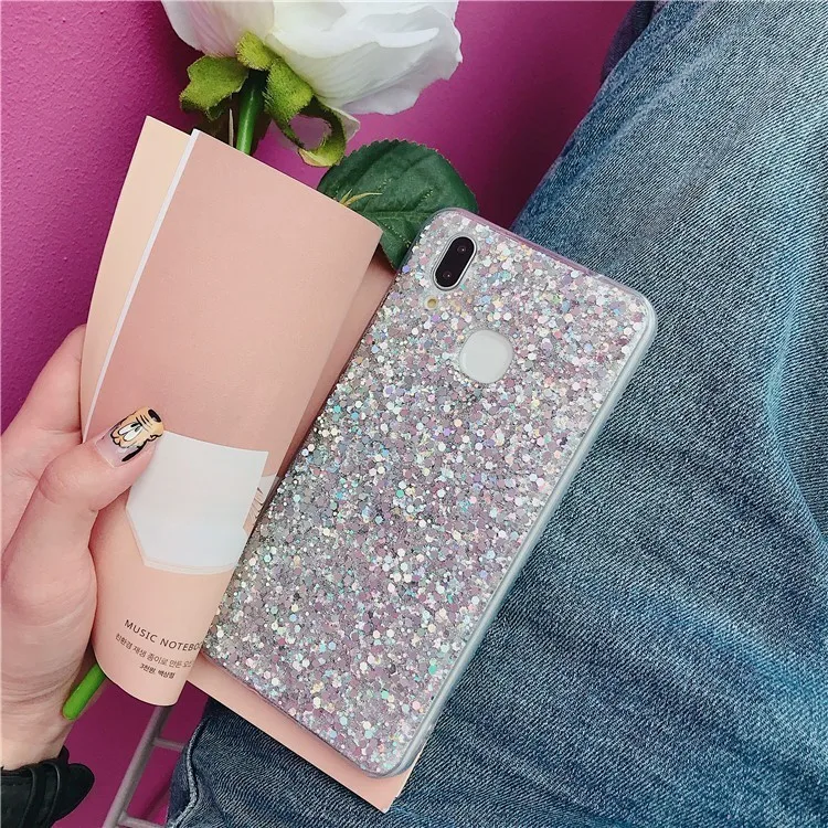 Silicone Bling Glitter Phone Case For Huawei P Smart P20 Pro P10 P8 P9 Lite 2017 Nova 2 2s 2i Honor 8 9 10 Crystal Cases |