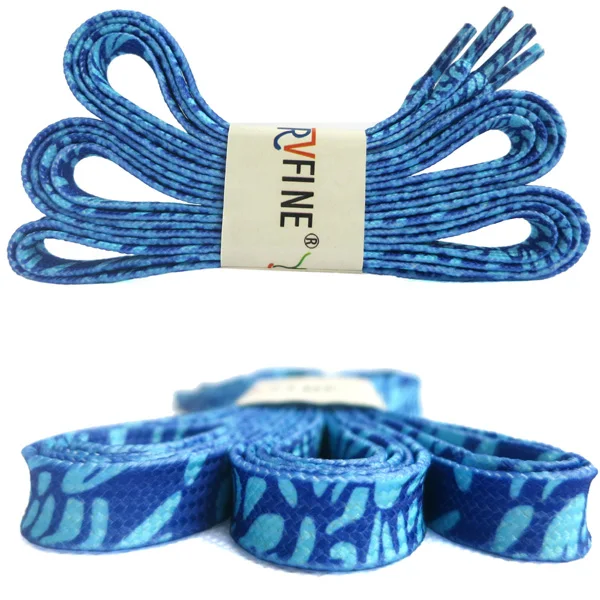 YJRVFINE 2 Pair Fun Shoestring Designs Double Layer Hollow Shoelace