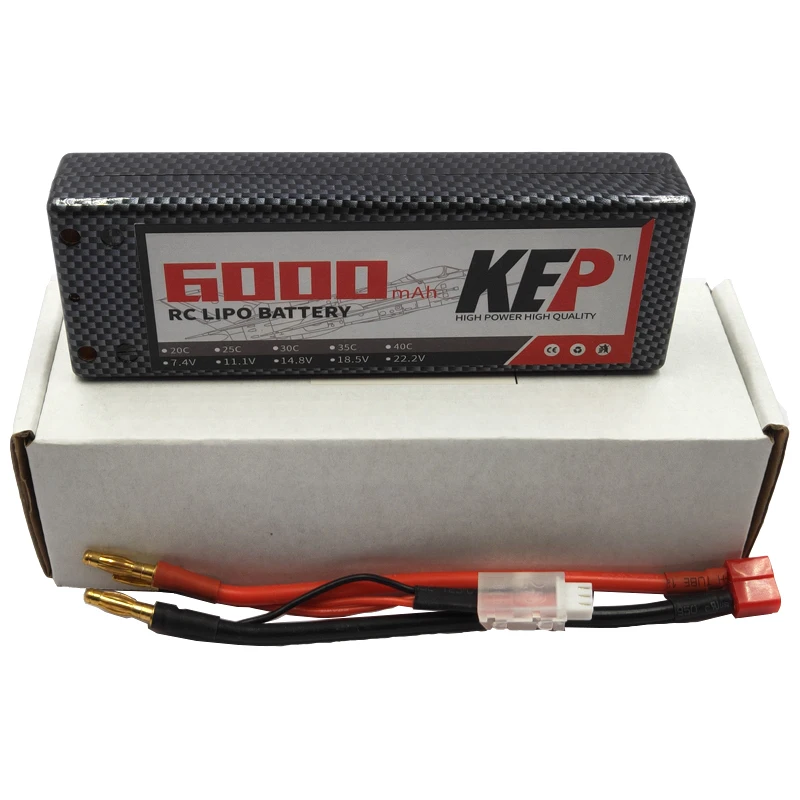 Высококачественный 1 шт. 2 3 RC Lipo аккумулятор 2S 7 4 в 6000 мач 35C твердый чехол