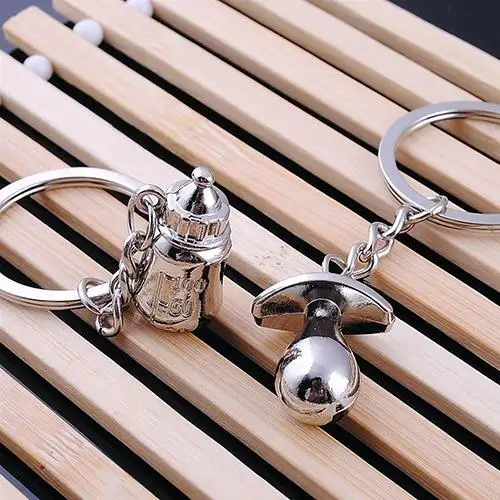 

Fishion 1 Pair Creative Baby Pacifier Feeding Bottle Key Ring Keyring Keychain Gift