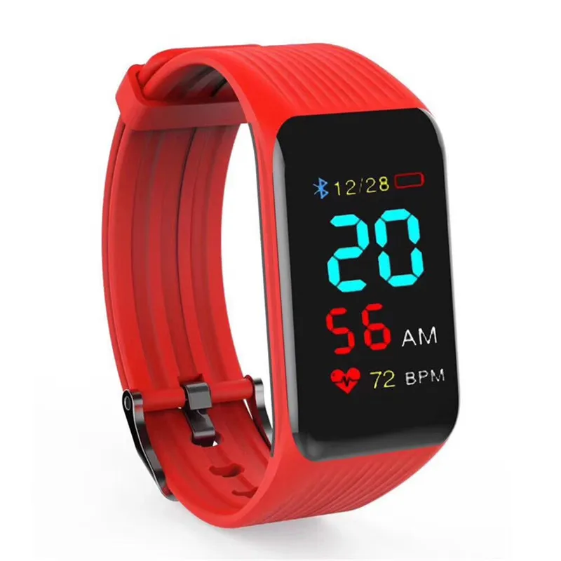 02 BINSSAW Bluetooth Smartwatch монитор сердечного ритма умный Браслет кровяное давление спортивные часы мужские для IOS Android кислород крови - Цвет: 02