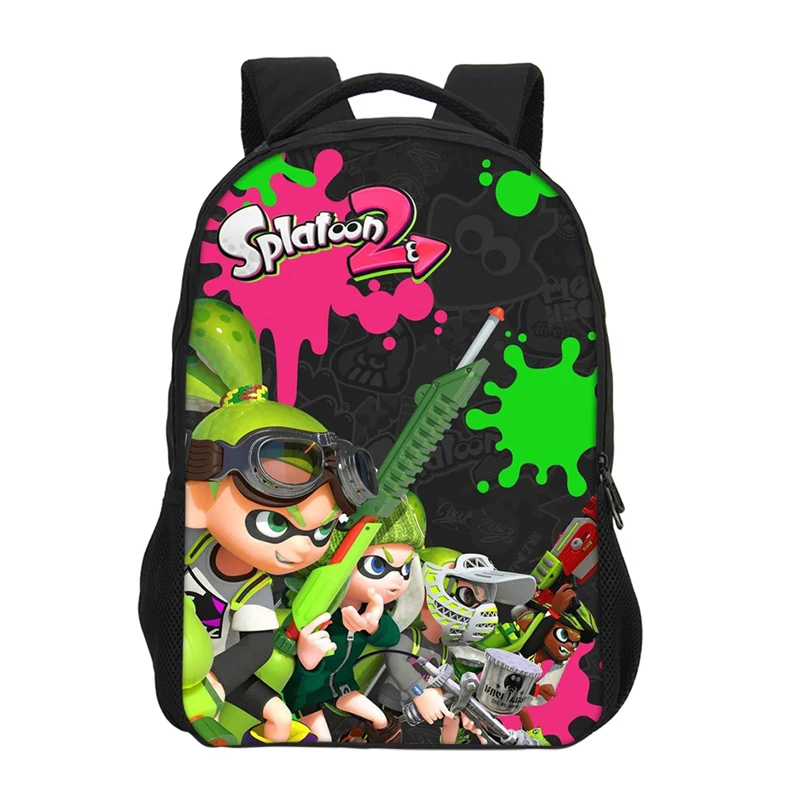 VEEVANV женские рюкзаки модные 3D принт Splatoon 2 детские Mochila для девочек студентов