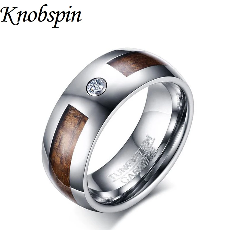 fashion tungsten ring men trendy wedding band jewelry for men with white rhinestone us size 7 - Customized Wedding Rings fashion tungsten ring men trendy wedding band jewelry for men with white rhinestone us size 7 - Customized Wedding Rings