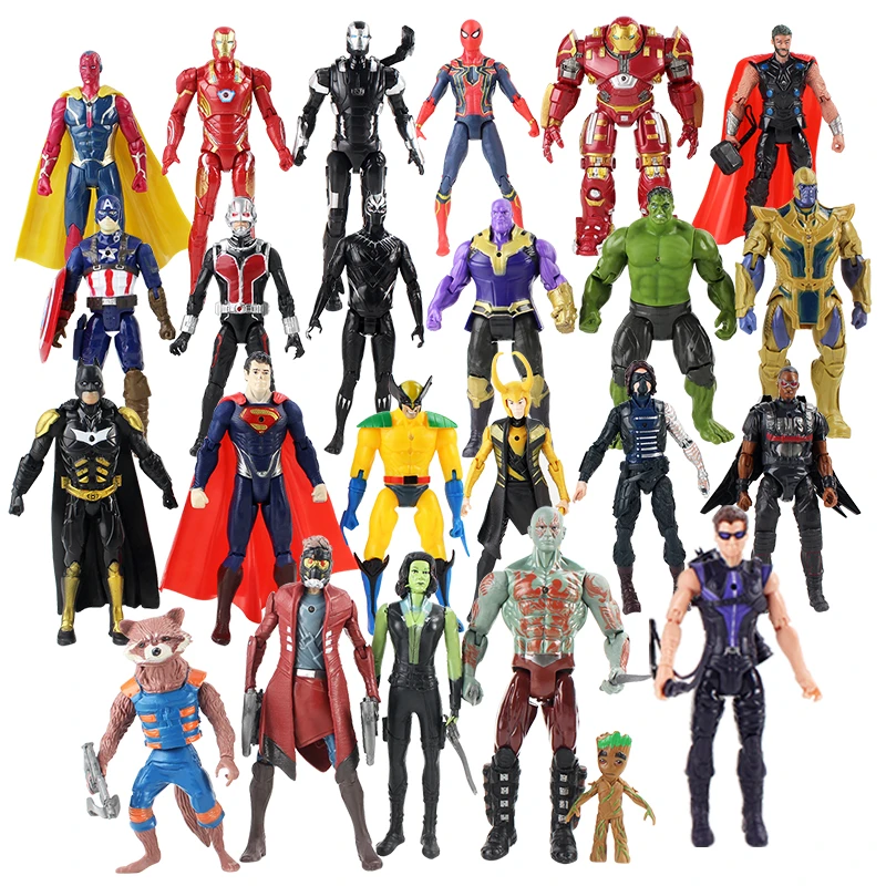 Marvel Avengers Infinity War Thanos Iron Man Spider-Man Mini Figure Model Toy