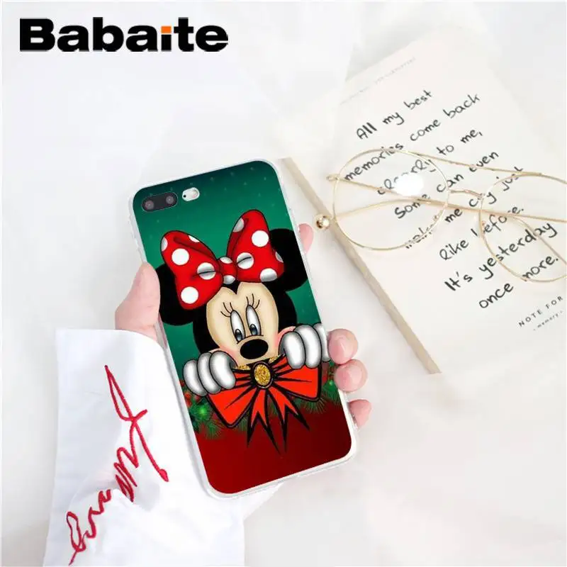 Babaite Рождество Микки Минни DIY Роскошный чехол для iPhone 8 7 6 6S Plus X XS MAX 5 5S SE XR 10 11 11pro 11promax чехол Капа