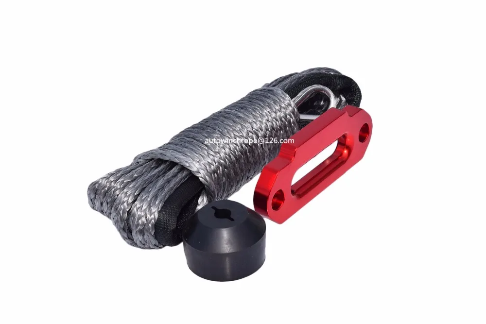 6mm*15m Grey Boat Winch Cable with Hawse Fairlead with Winch Cover for