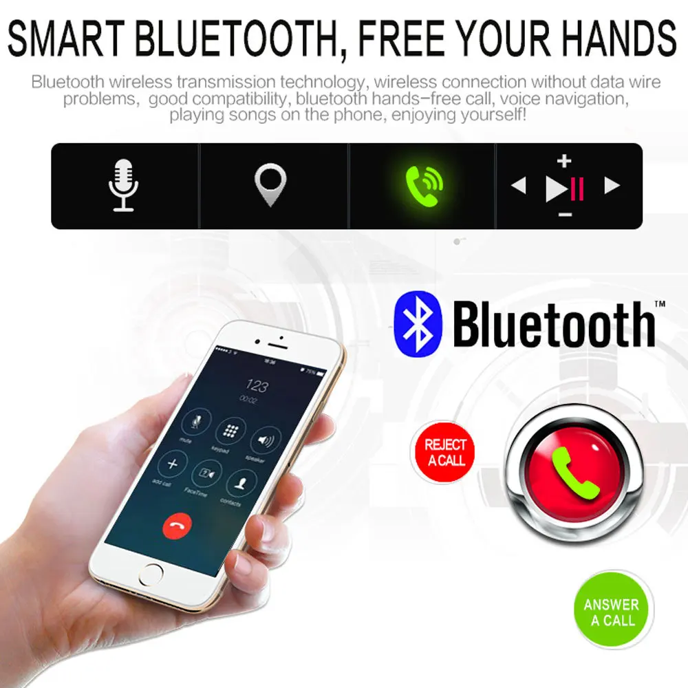 Camecho 4 1 дюймов один Din автомобильное радио аудио стерео AUX FM станция Bluetooth