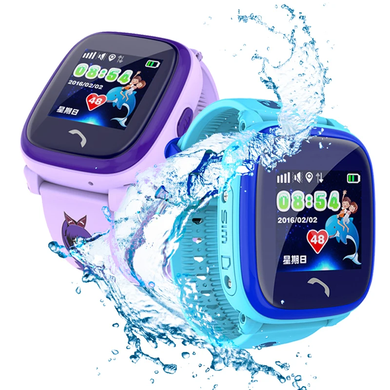

DF25G Child's Smart watch Swim waterproof Cute Touch Color Screen SOS GPS LBS positioning Tracker Kids Anti-Lost Clock VS DS18