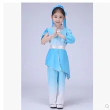 Детский китайский национальный костюм для девочек, Студенческая одежда Hanfu, Классическая школьная одежда мин, для выступления на сцене, древний 18