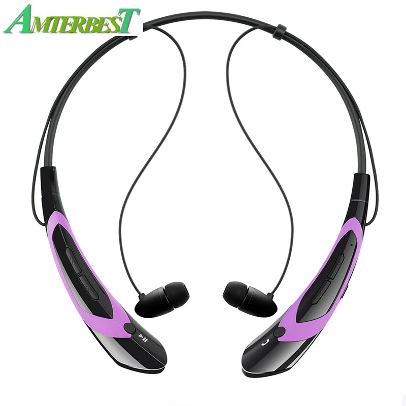 

AMTERBEST HBS760 Wireless Bluetooth Headphones Running Sports Stereo In-Ear Earphones Portable Headsets for iPhone xiaomi phone