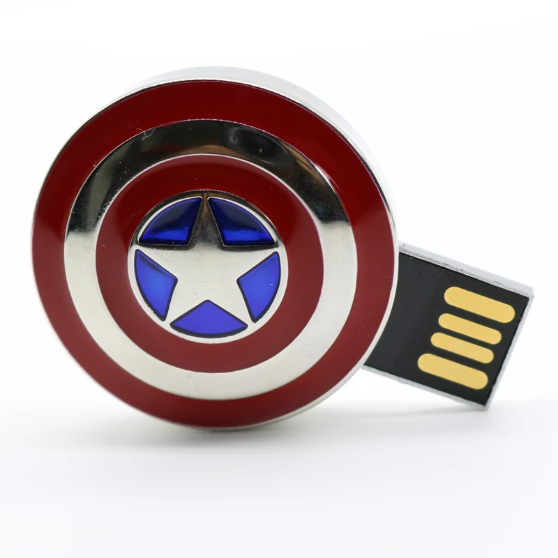 Super Captain America Shield usb flash drive pen drives 32gb 64gb 16GB