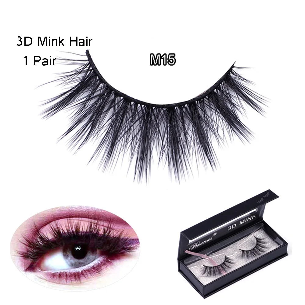 Natural Long False Eyelashes Full Strip Lashes Makeup 3d Mink Lashes