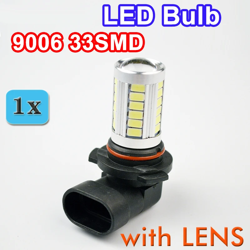Flytop 1 x HB4 9006 33SMD 5630 SMD чип с объективом супер белый светодиодный светильник 6000K 12V 15W