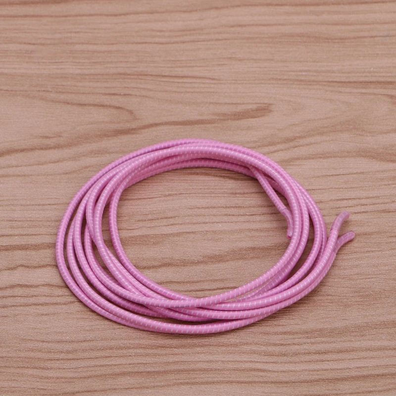 1 комплект 100 см Красочный Круглый Эластичный шнурок пружинный зажим без завязок для взрослых детей