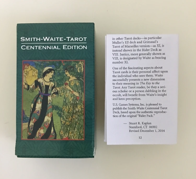Английская версия карточная игра Smith Waite Tarot колода Таро с английской книгой для