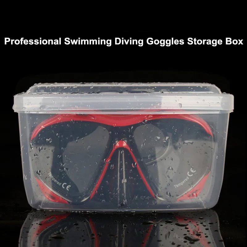 COPOZZ Transparent Swimming Diving Goggles Storage Box PP Swim Glasses