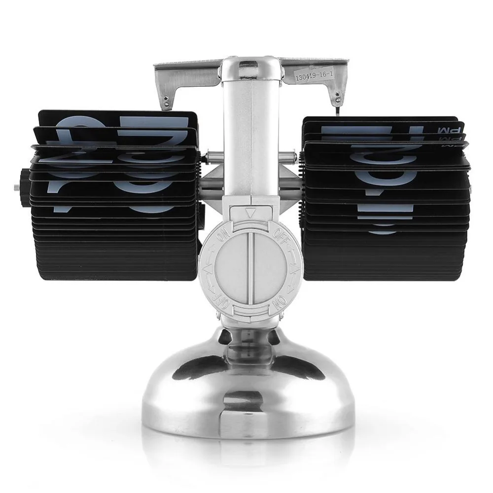 Продажа Флип часы Ретро весы Цифровая Подставка Авто Флип настольные часы Reloj Mesa Despertador флип внутренний механизм управляемые кварцевые часы