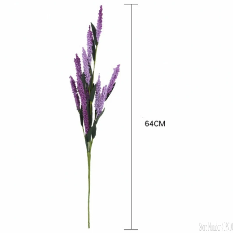 1 шт Букет романтика, Прованс искусственный цветок фиолетовый букет лаванды с зелеными листьями для домашние Декорации для вечеринки