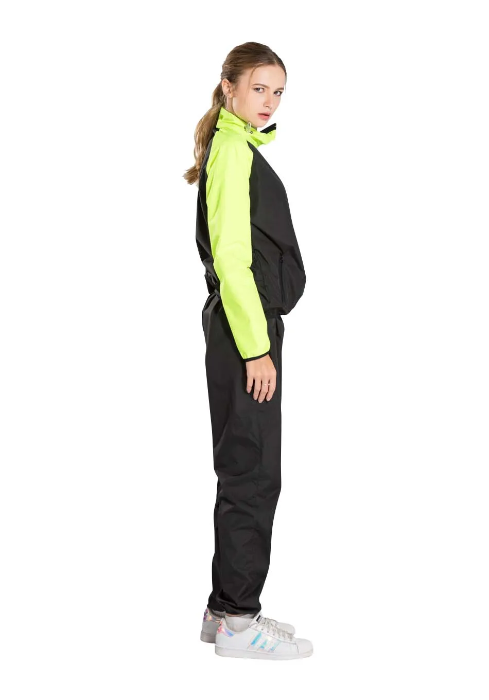 Bonverano женский потогонный костюм для сауны похудение черный светло-зеленый
