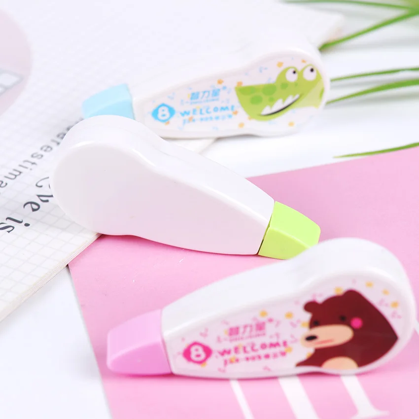 1PC Popular Mini Cartoon Shaped Correction Tape Altered Tools School Office Modify Stationery Kids Gift