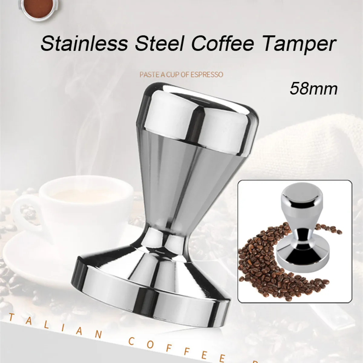 Buy Stainless Steel Espresso Barista Coffee Tamper