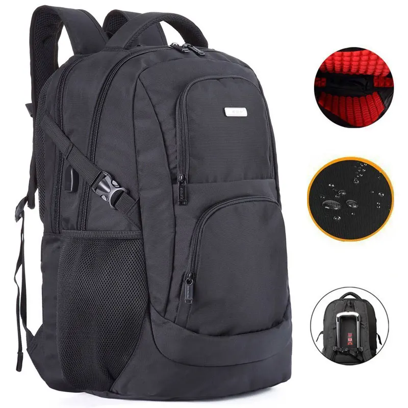 

Business Laptop Backpack 17 18 inch USB Charge Computer Bag Anti-theft Notebook Backpack School Bookbag