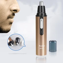 Горячая KEMEI KM-6619 современный дизайн портативный безопасный перезаряжаемый Персональный триммер для удаления волос в носу и ушах домашний дорожный триммер для шампанского