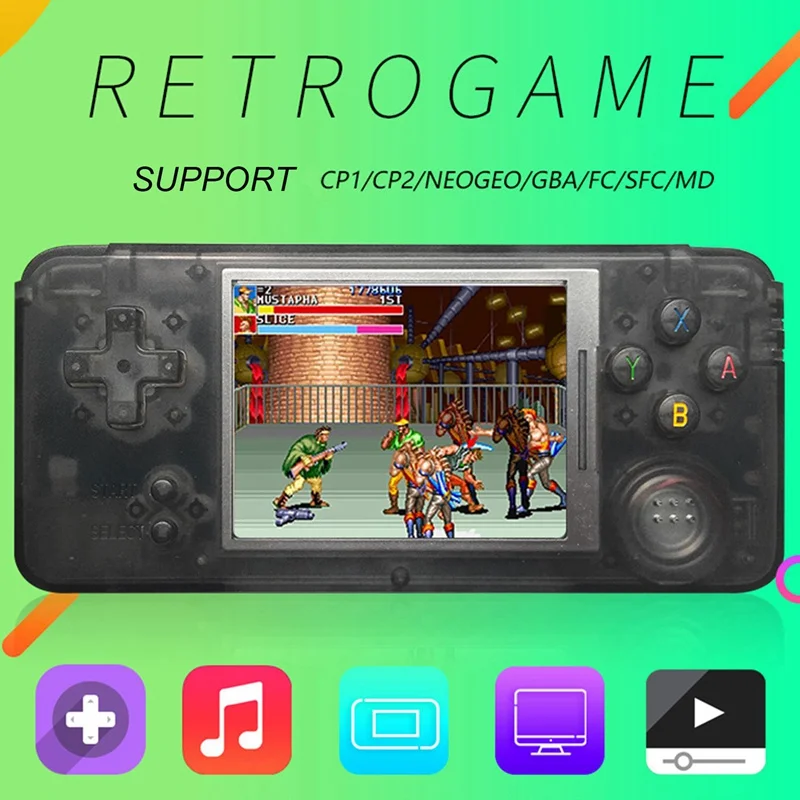

Retro Handheld Game Console Portable Mini Video Gaming Players MP4 MP5 Playback Built-in 818 Childhood Games Gifts