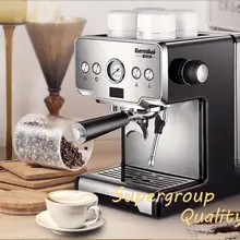 Итальянская Кофеварка с контролем температуры, 15 бар, Полуавтоматическая кофеварка из нержавеющей стали, Паровая Кофеварка на гриле CRM3605