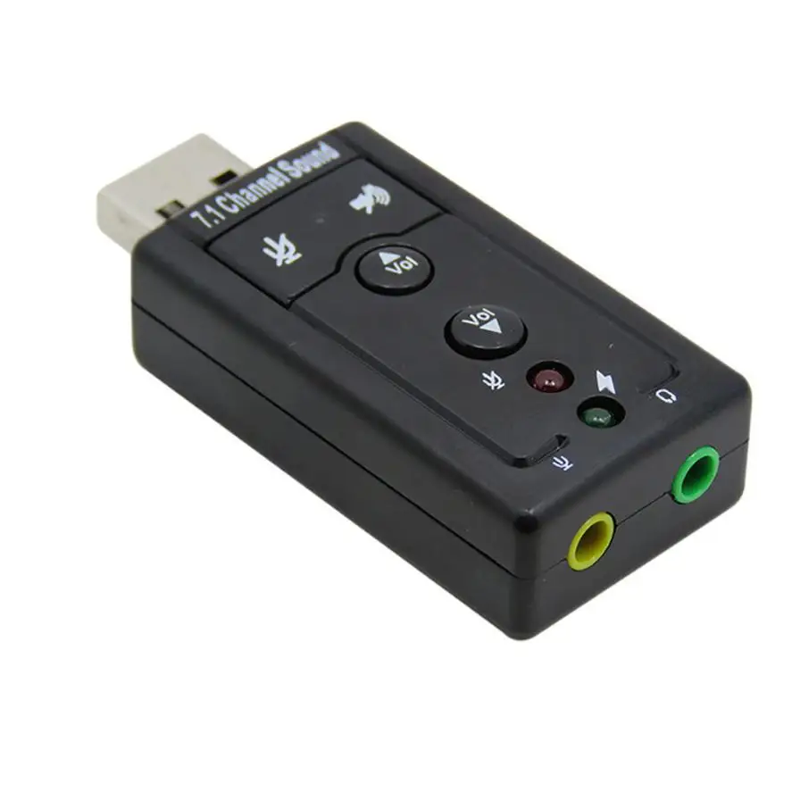 Аудио Usb 7 1 Canali Esterna 3D Звуковой адаптер для ПК ноутбука карты Bluetooth WIFI подключение 17