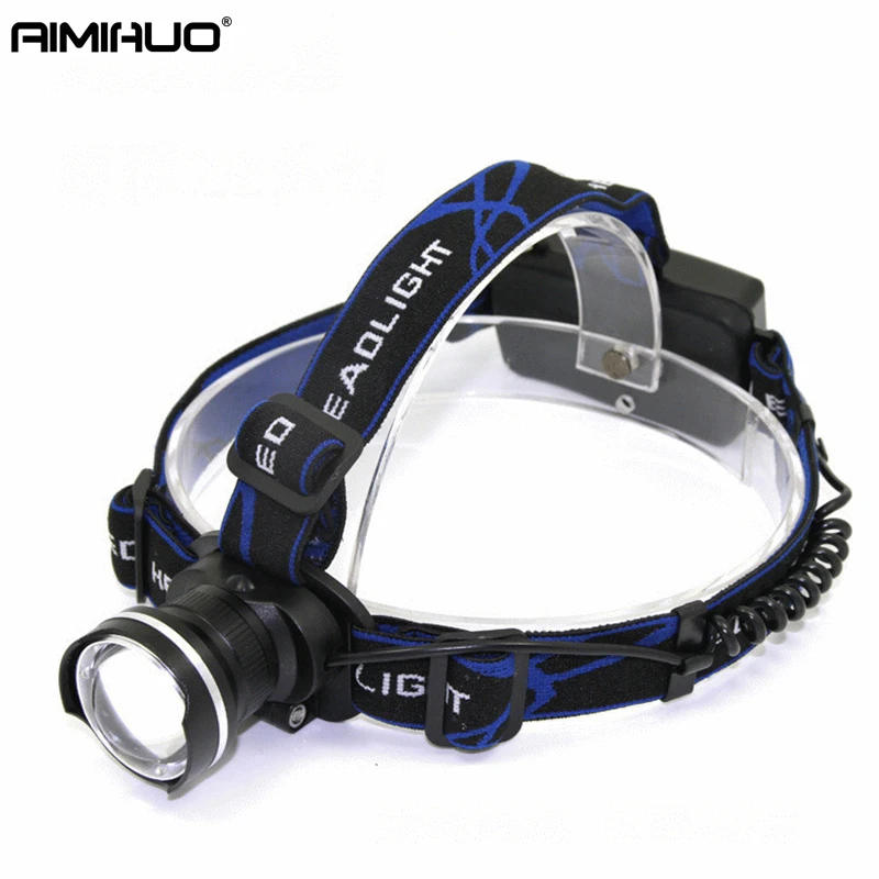 

AIMIHUO 3000LM Zoomable Headlamp CREE XM-L T6 LED Headlight Torch Lamp 4.2V Flashlight Head For 18650 Rechargeable Battery