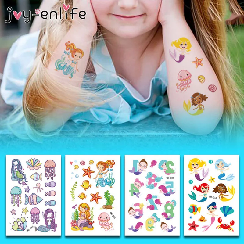 1 قطعة الكرتون حورية البحر الوشم ملصق الفتيان الفتيات وهمية الوشم هيئة الفن المؤقتة لصاقات وشم للأطفال حورية البحر حزب زينة 1 قطعة الكرتون حورية البحر الوشم ملصق الفتيان الفتيات وهمية الوشم هيئة الفن المؤقتة لصاقات وشم للأطفال حورية البحر حزب زينة