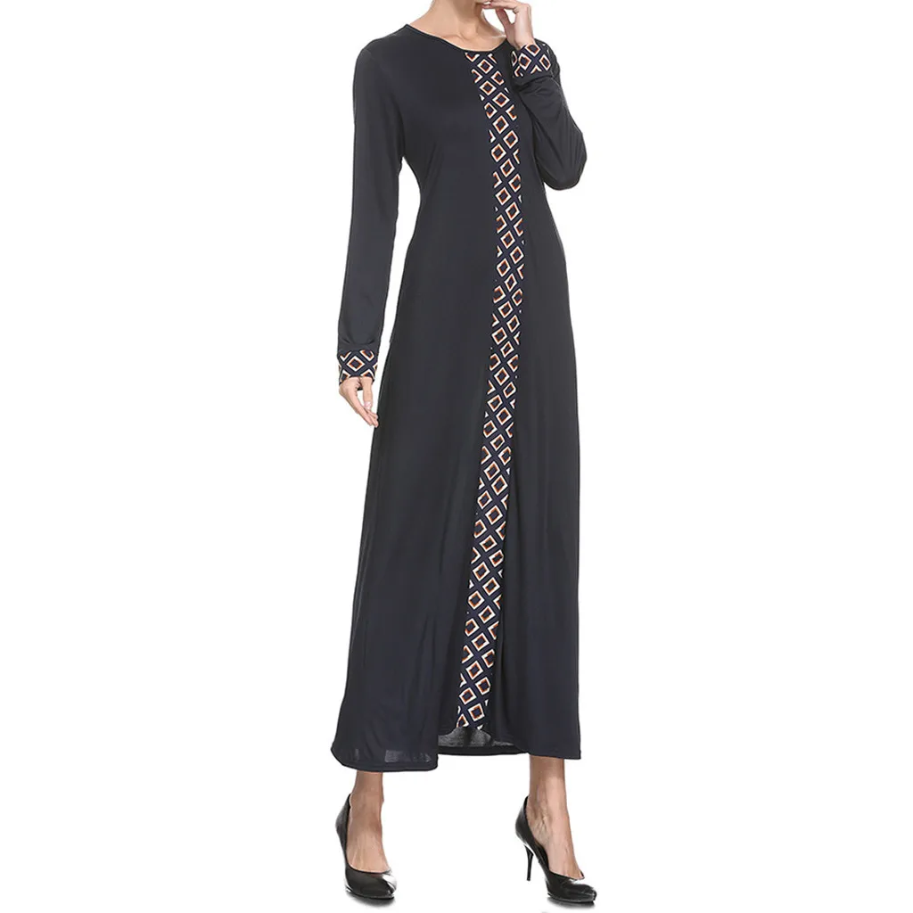 

Cothes Muslim Abaya Muslim Middle East Maxi Dress Trumpet Sleeves Abaya Long Robe Gowns Tunic Black Women Muslimah abaya dubai