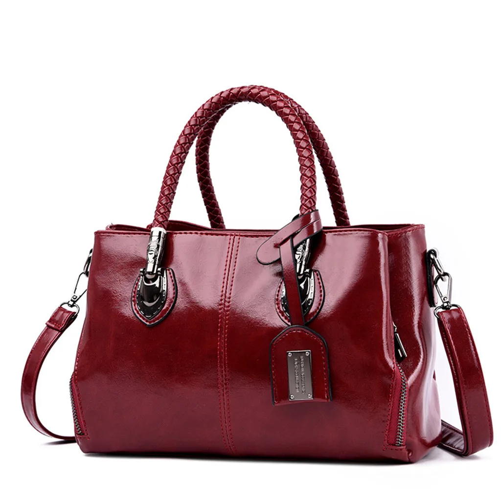 Простой для женщин сумка Мода из искусственной кожи Tote однотонная обувь Crossbody Курьерская сумка кошелек