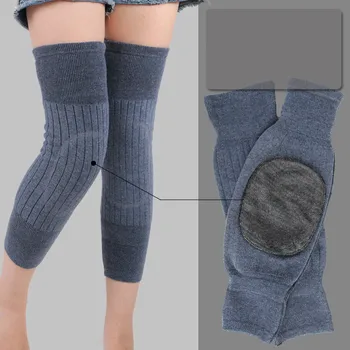 

Sports Knee Protector Kneecap Canions Winter Hot Wool Cashmere Thickened Knee Bamboo Charcoal Warm high tube leg sleeve