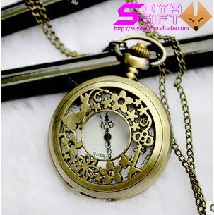Large Design DH011 The golden hollow flower Case big size pocket watch | Наручные часы