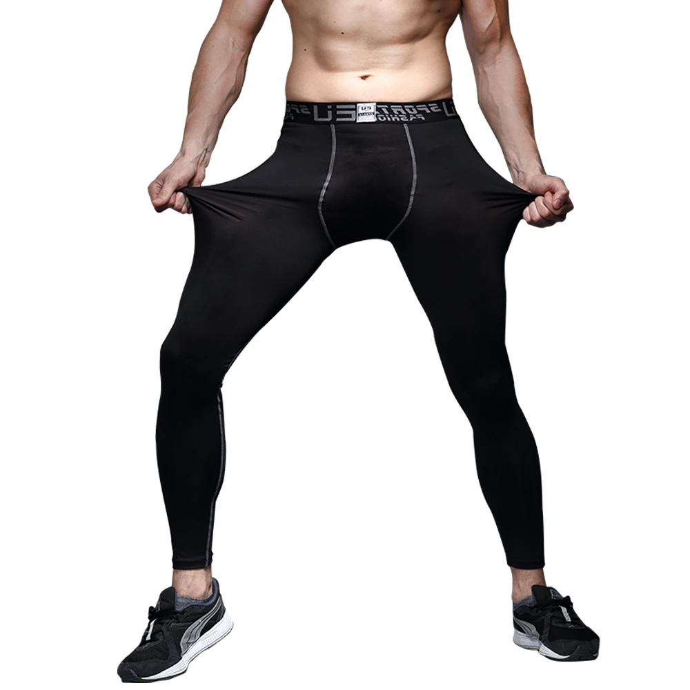 Bodybuilding Jogging Skinny Leggings Sportswear Men's Compression Pants Sport Tights Basketball