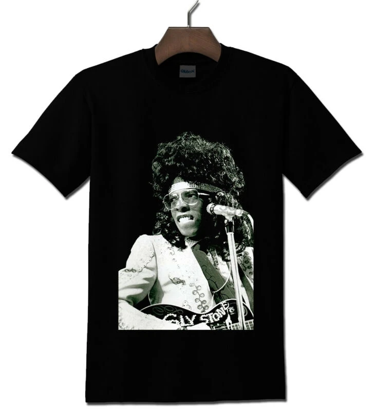 Черная футболка Sly Stone S 2XL|Футболки| |