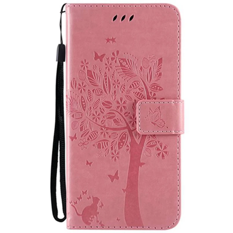Розовый Кожаный флип-чехол для LG K3 K4 K5 K7 K8 K10 LV3 LV5 LS450 рельефный Чехол кошелек-подставка LG K40 X420EM Stylo5 чехол для телефона - Цвет: Розовый