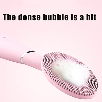 

Electric Facial Cleansing Brush Silicone Deep Cleaning Waterproof Handheld Brush Hot Mdf