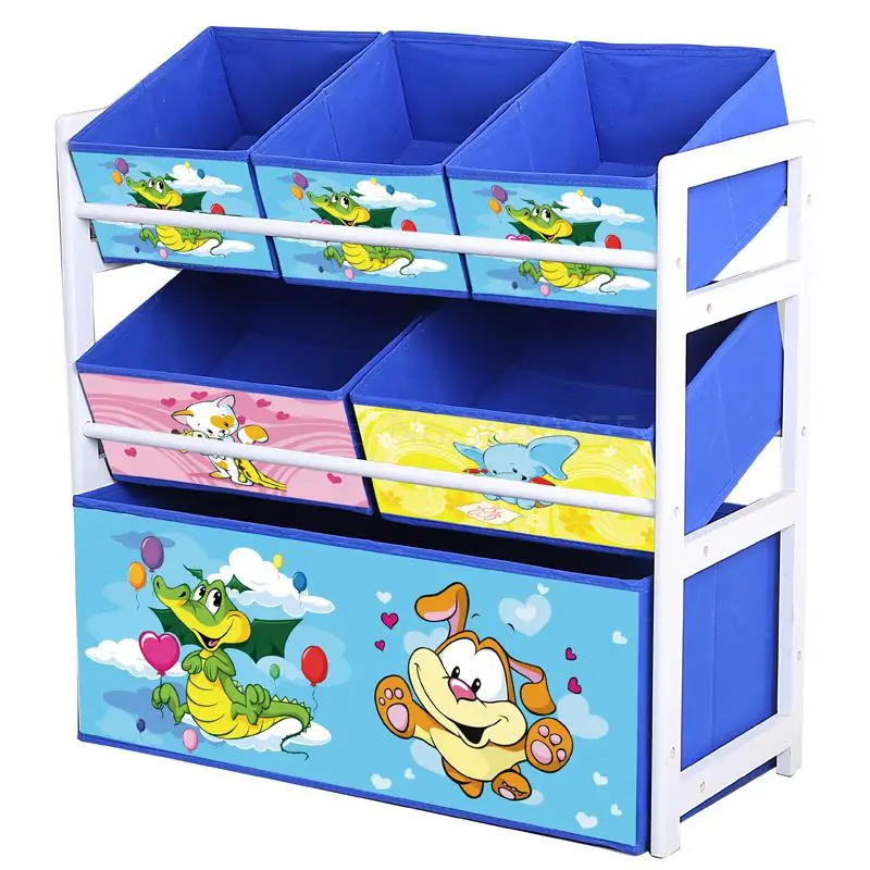 Solid wood toy rack storage rack toy box finishing child toy cabinet home toy storage artifact