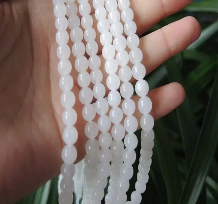 Изысканные ювелирные изделия дорогие товары натуральный нефрит 6 мм бусы