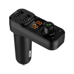 Беспроводной Bluetooth автомобильный набор, свободные руки, без использования рук, fm передатчик AUX модулятор MP3 плеер SD USB ЖК-дисплей