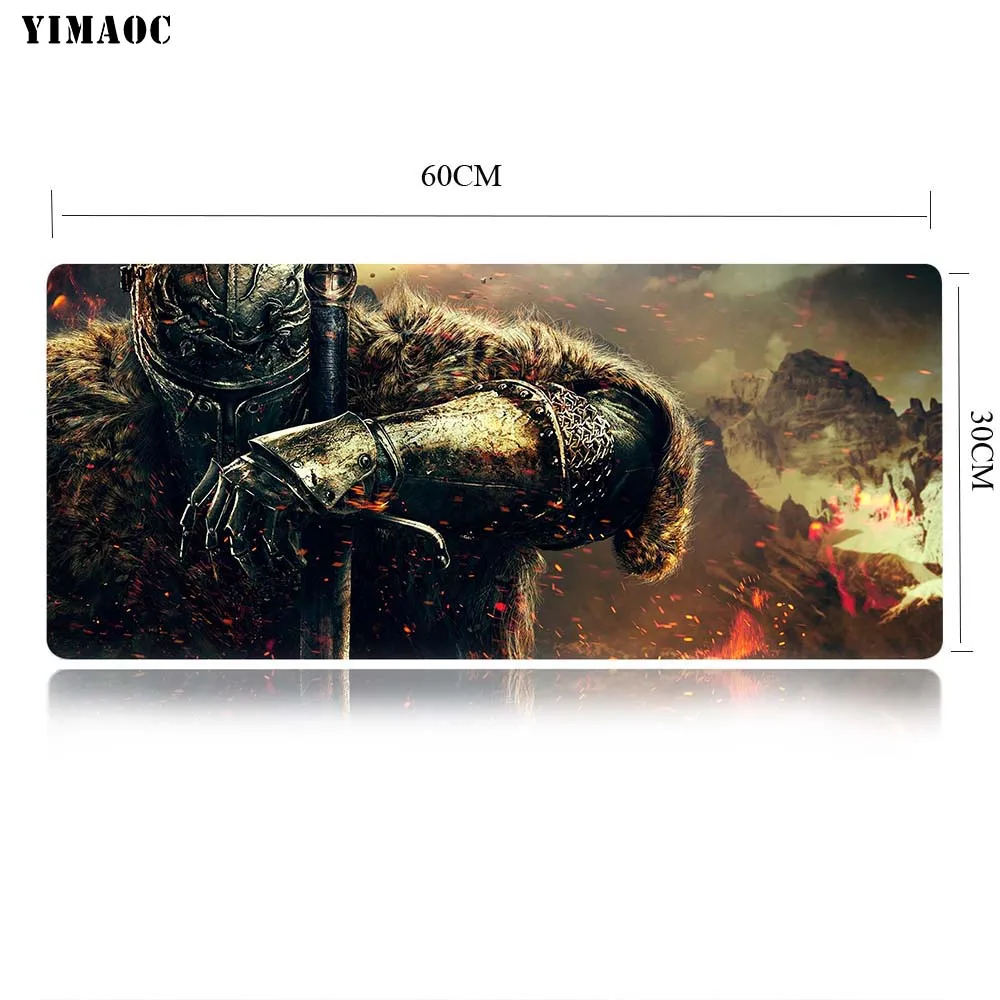 YIMAOC Dark Souls Коврик Для Мыши Компьютерный коврик для мыши Противоскользящий натуральный резиновый игровой коврик для мыши 30x60 см